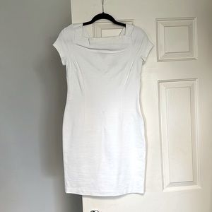White dress, Banana Republic. Size 4.